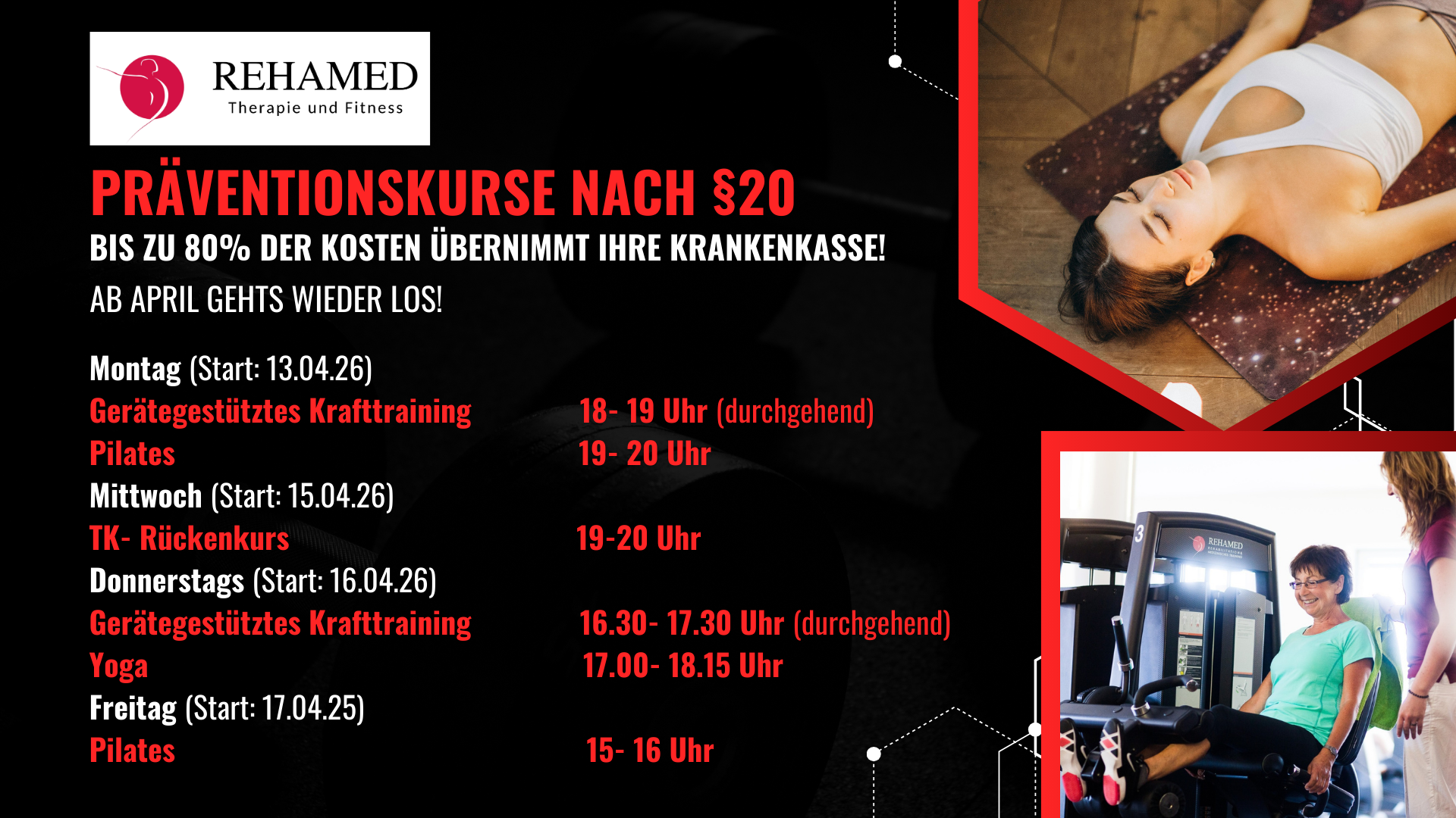 Präventionskurse April 2026